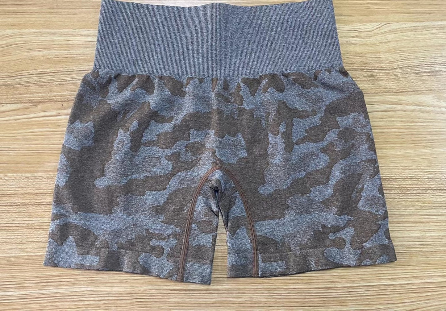 Camo Jacquard Fitness Shorts Camo Yoga Shorts Seamless Camo Shorts