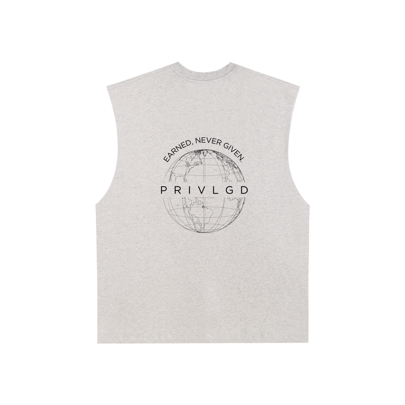 Raw Edge Cotton Tank Top