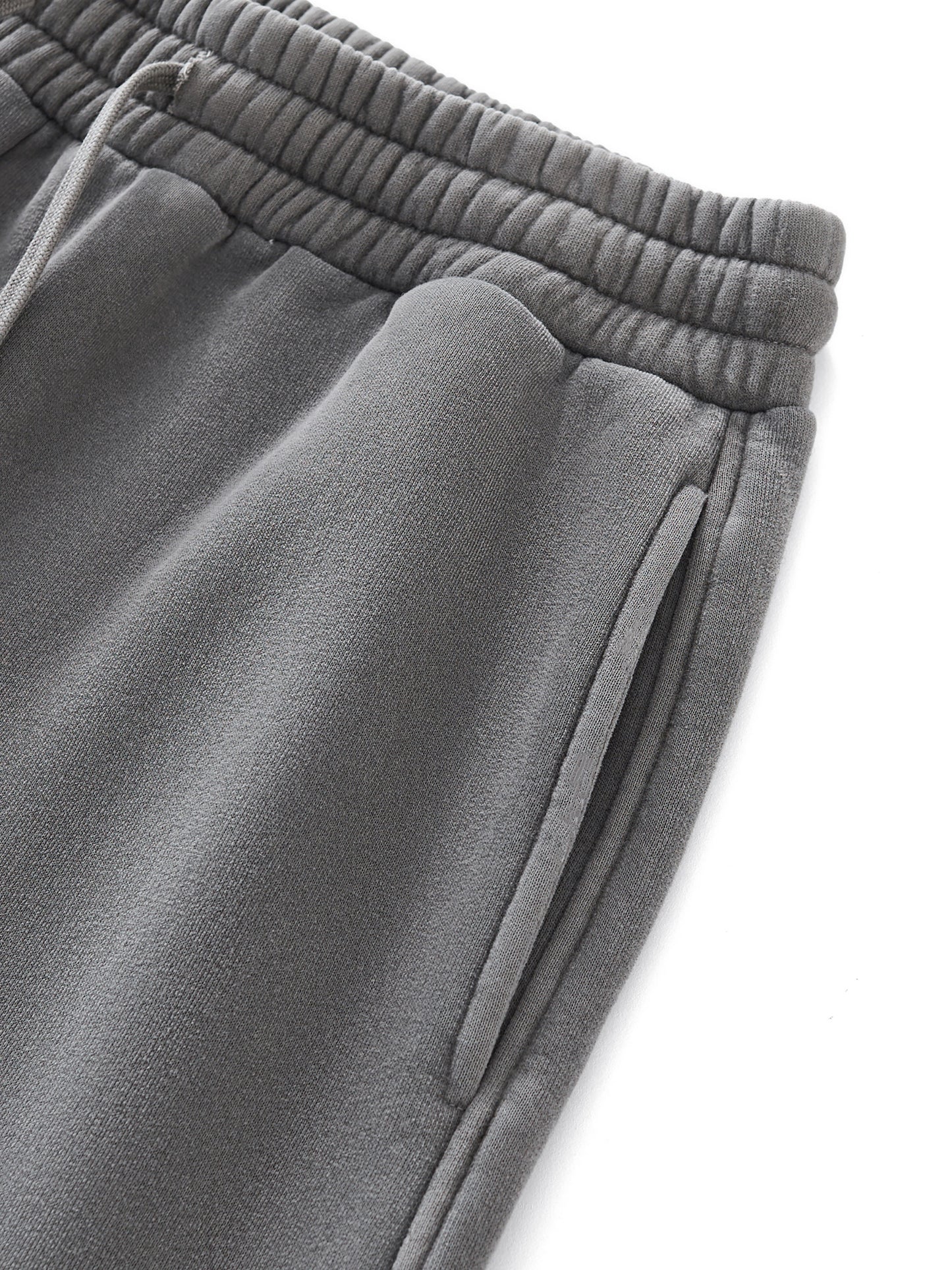 Frayed Enzyme Washed Fleece Sweatpants